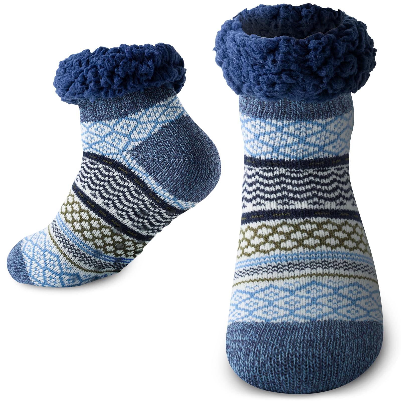 Cirorld Kuschelsocken für Damen, Warme Stoppersocken Rutschfest Wintersocken Dicke Hüttensocken, Flauschig Weihnachtssocken, Winter Thermosocken Haussocken, Geburtstag Weihnachts Geschenk für Frauen