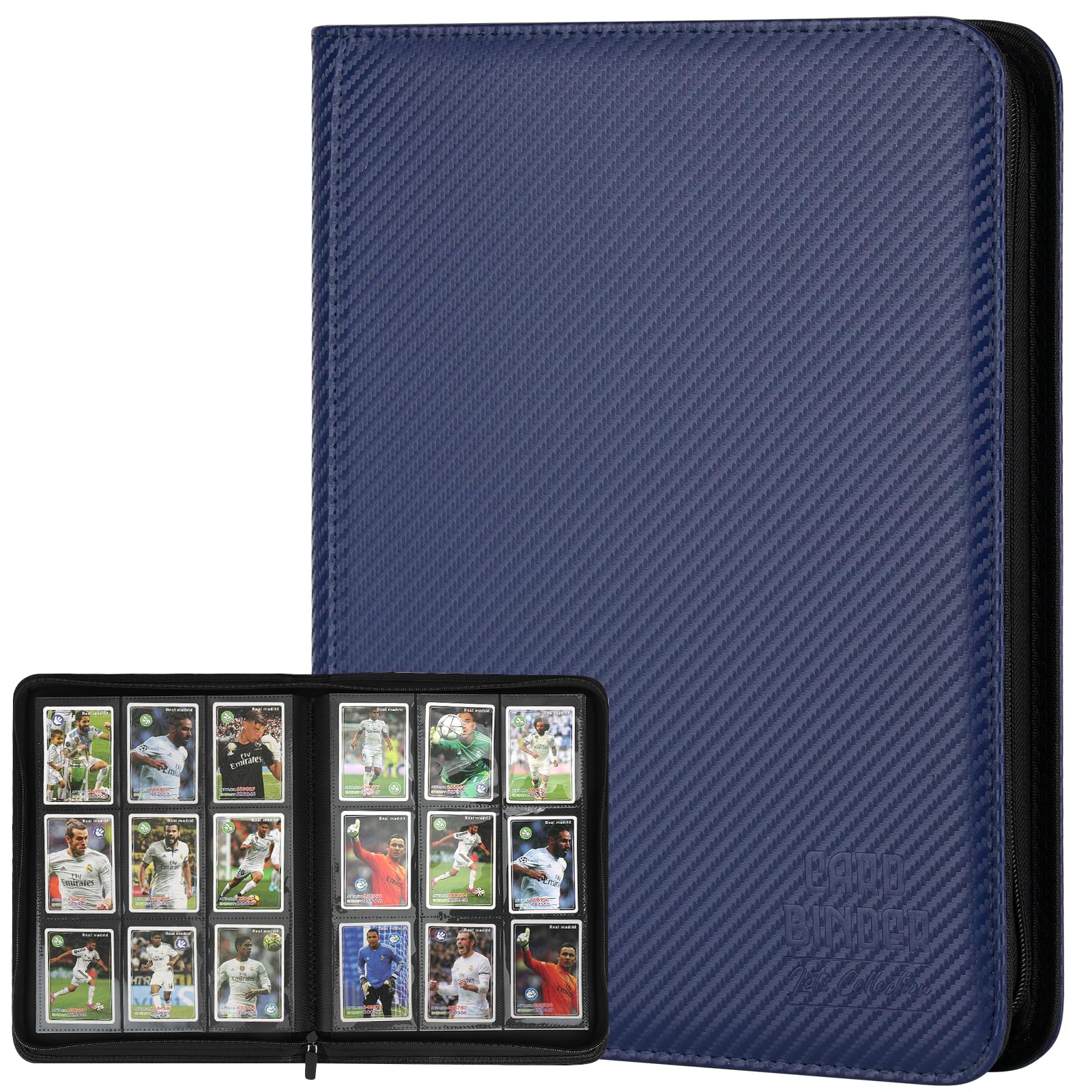 Trading Card Binder, Premium 9 Pocket Double Sided 540 Pocket PU Card Collection Binder, Collectible Trading Card Albums for MTG, TCG, Sport Card, Game Cards (Navy blue 1) โ image 1