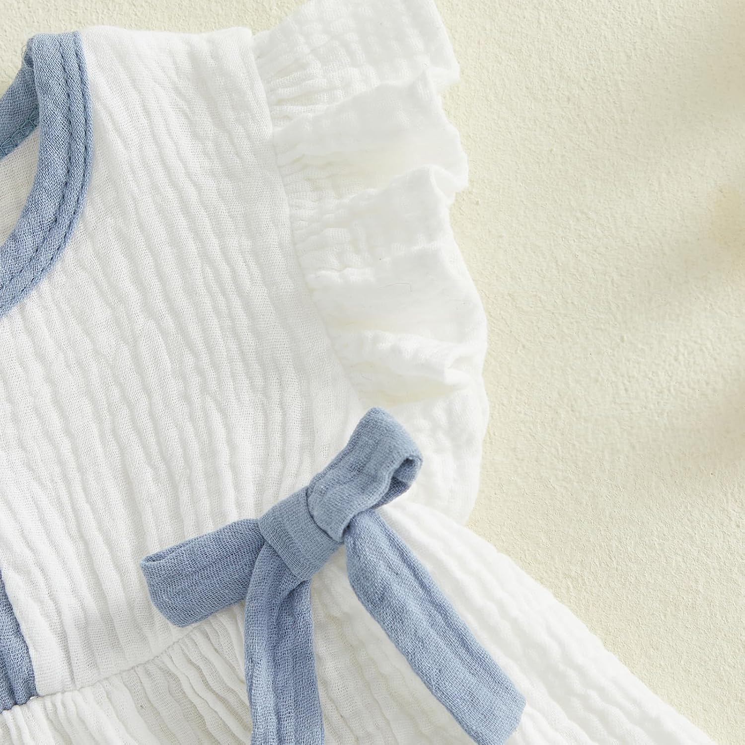 Toddler Girl Clothes Baby Summer Spring Outfits Cute Bow Button Smocked Ruffle Sleeve Tops + Girls Shorts Set - Image 9