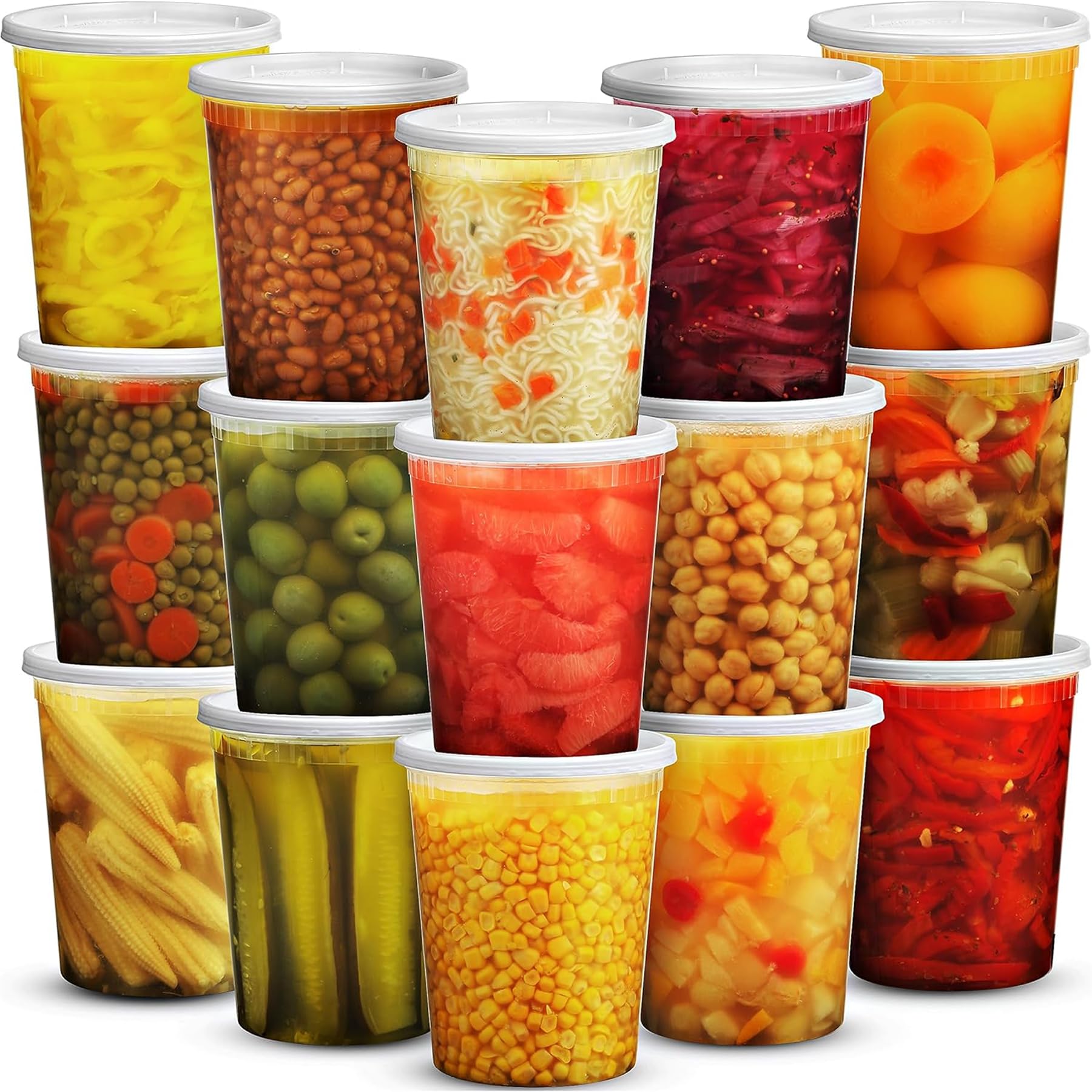 JoyServe 36-Pack Deli Containers