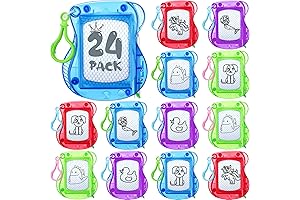 24 Pieces Colorful Mini Magnetic Drawing Board Christmas Gifts Set for Preschool Students