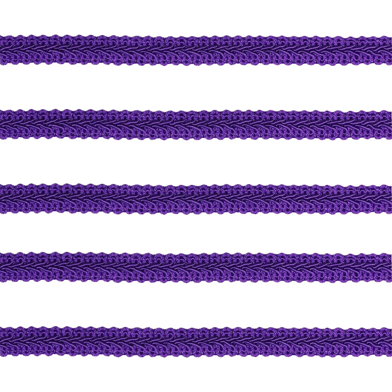Tibaoffy Long 12 Yard Wide 12mm/0.47nch Centipede Ribbon Trim Lace Gimp Braid Decorated Lace for DIY Craft Sewing Fabric, Crafts and Sewing（Dark Purple）