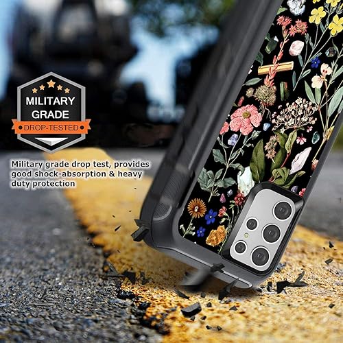 Miniatura 5 de OTTARTAKS Samsung Galaxy S22 Ultra Case with Camera Len Protector, Cute Floral S22 Ultra Case for Girls Women, Shockproof Heavy Duty Protective Case
