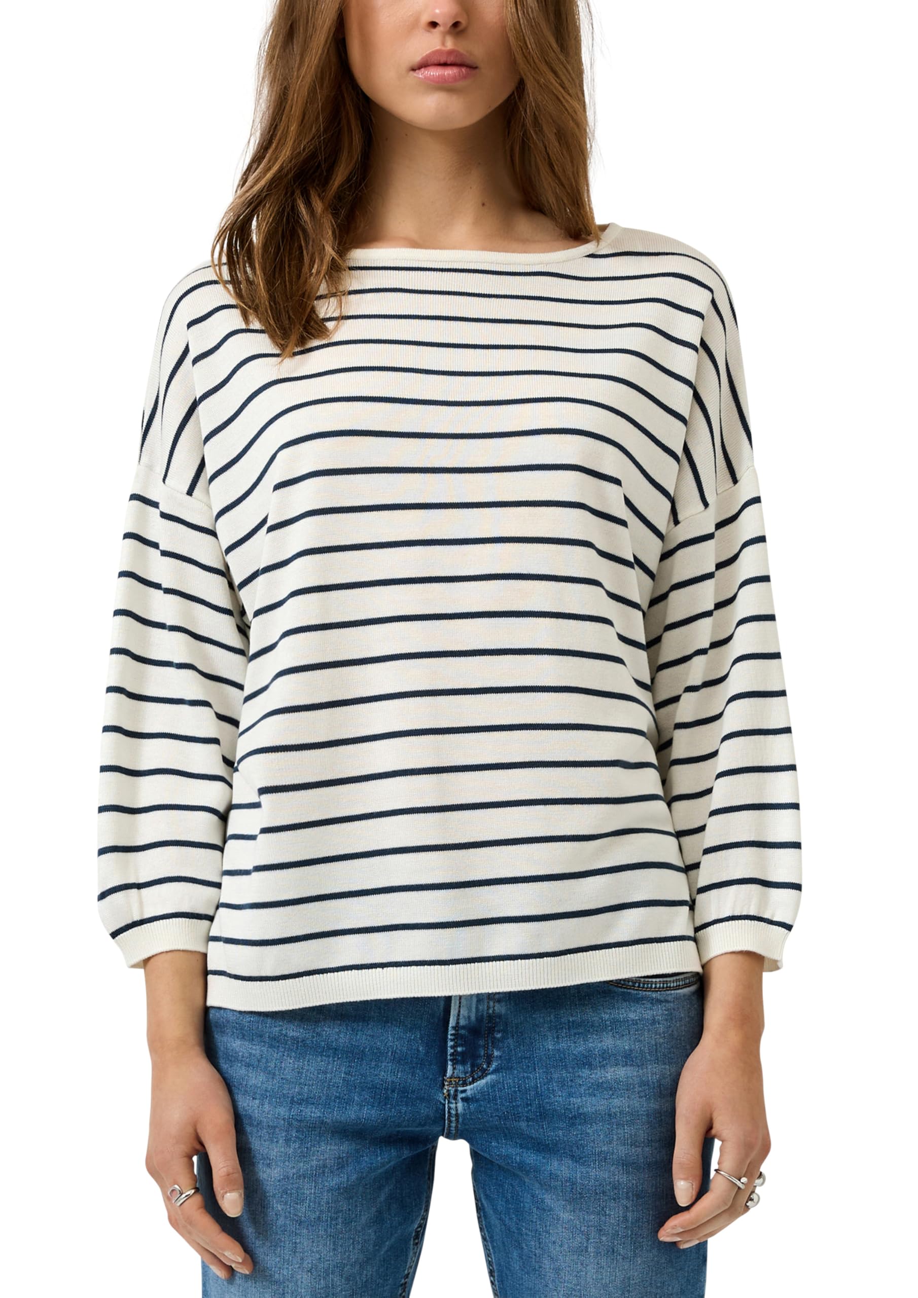 QS Leichter Strickpullover aus Viskosemix