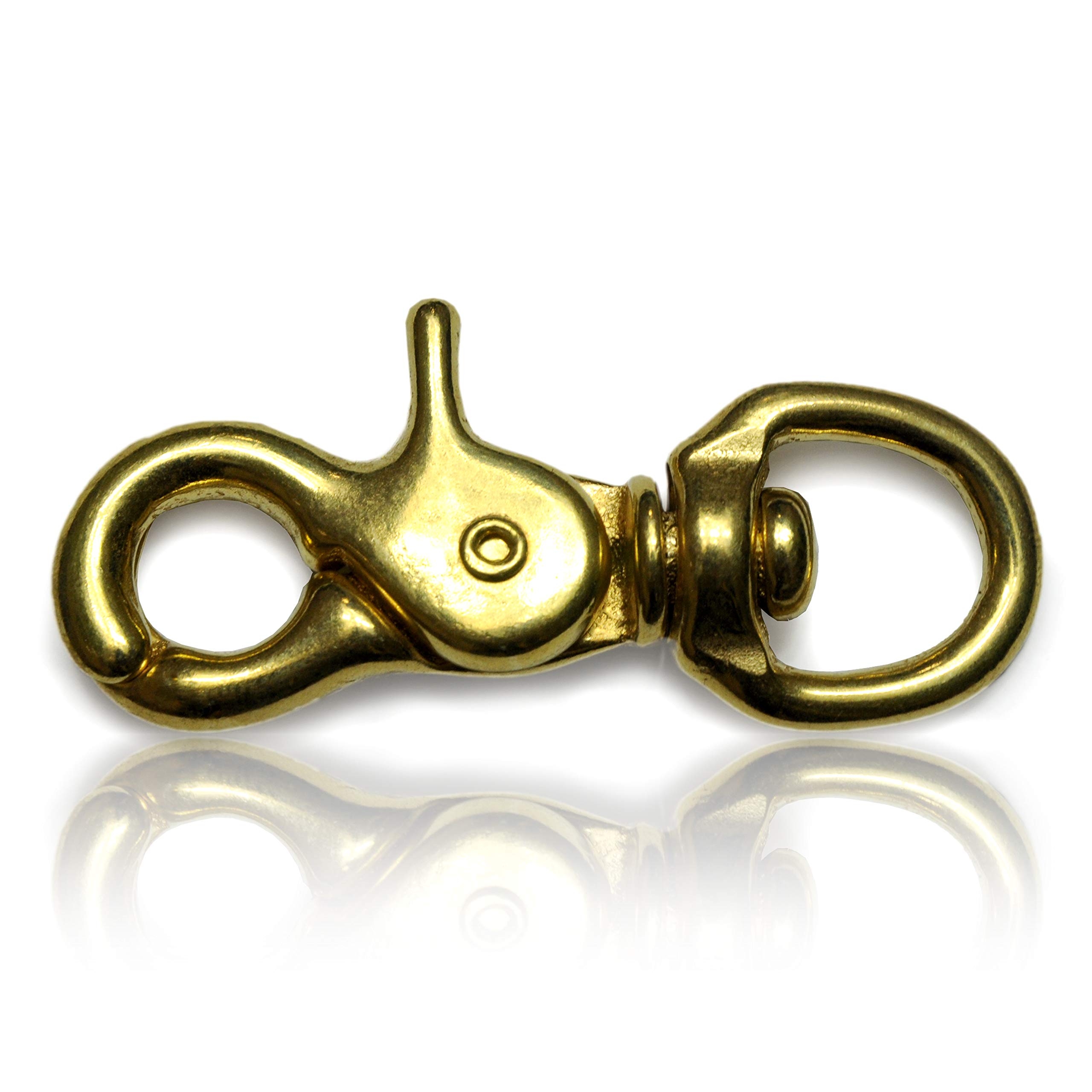 4 Moschettoni Girevoli In Acciaio 64mm - Per Guinzagli Cani, Paracord, Attività Outdoor - Argento - Foto 4