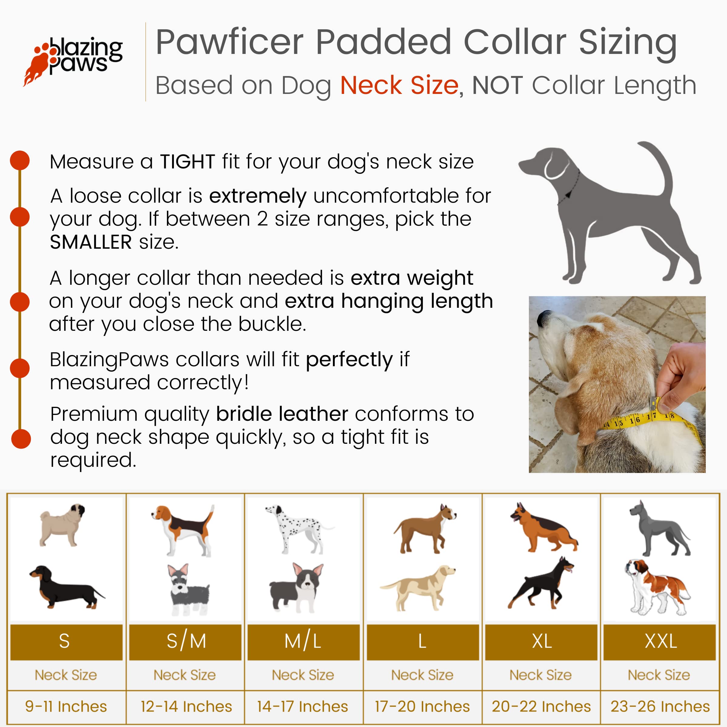 Pawficer - Collar de perro de cuero grueso y acolchado suave personalizado con nombre grabado, cuero verde con acolchado de gamuza negra (L: 17-20 pulgadas, verde, con nombre grabado)