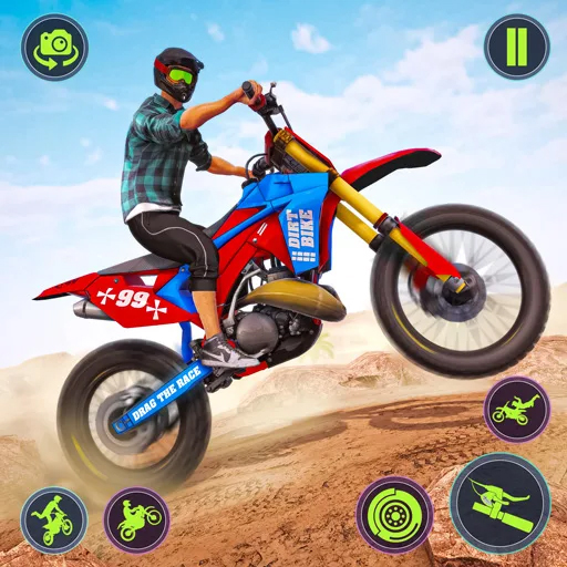 Trails Riding Games Offroad Dirt Bike Rally Racing Games: Freestyle Tricky Trail Bike ...