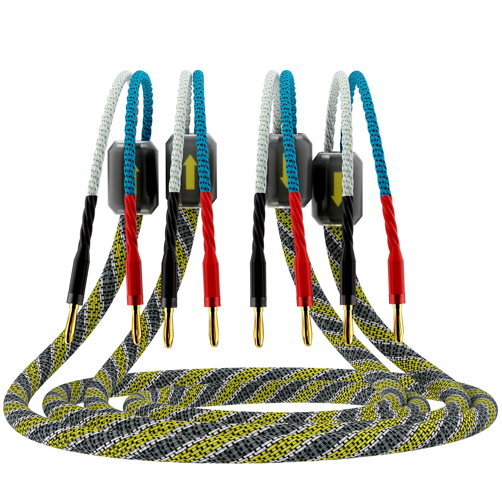 Amazon.co.jp: Monosaudio 9AWG HiFiスピーカーワイヤー ペア 金メッキ