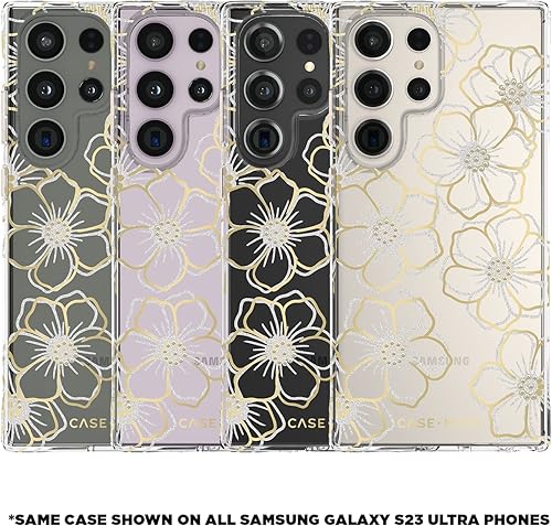 Miniatura 7 de Case-Mate Funda para Samsung Galaxy S23 Ultra de 6.8 pulgadas protección contra caídas de 12 pies carga inalámbrica Funda de teléfono con gemas