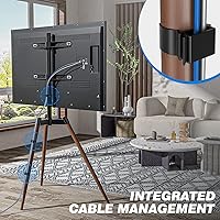 Vista 7 de Rfiver Soporte de TV con caballete artístico, altura ajustable y giratorio de 100° para televisores de pantalla plana LCD LED de 32 a 65 pulgadas