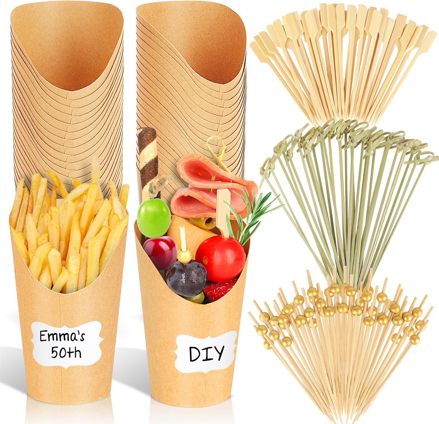 500PCS Charcuterie Cups with Sticks Set, Charcuterie Boards Accessories
