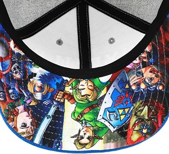Bioworld The Legend of Zelda Hyrule Shield Gray & Blue Snapback Hat
