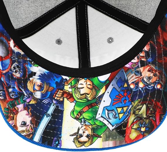 Bioworld The Legend of Zelda Hyrule Shield Gray & Blue Snapback Hat