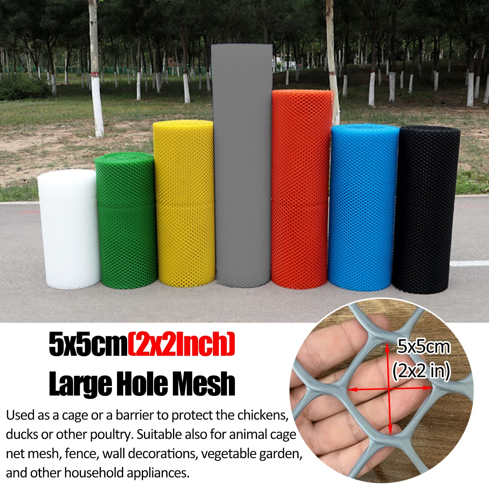 Rete di Protezione per balconi, Gatti e Cani, Nera/Grigia, in plastica, per ringhiere, tralicci da Giardino per Piante rampicanti, 1,2x20 m (4x65,6 Piedi), Maglia sicura.