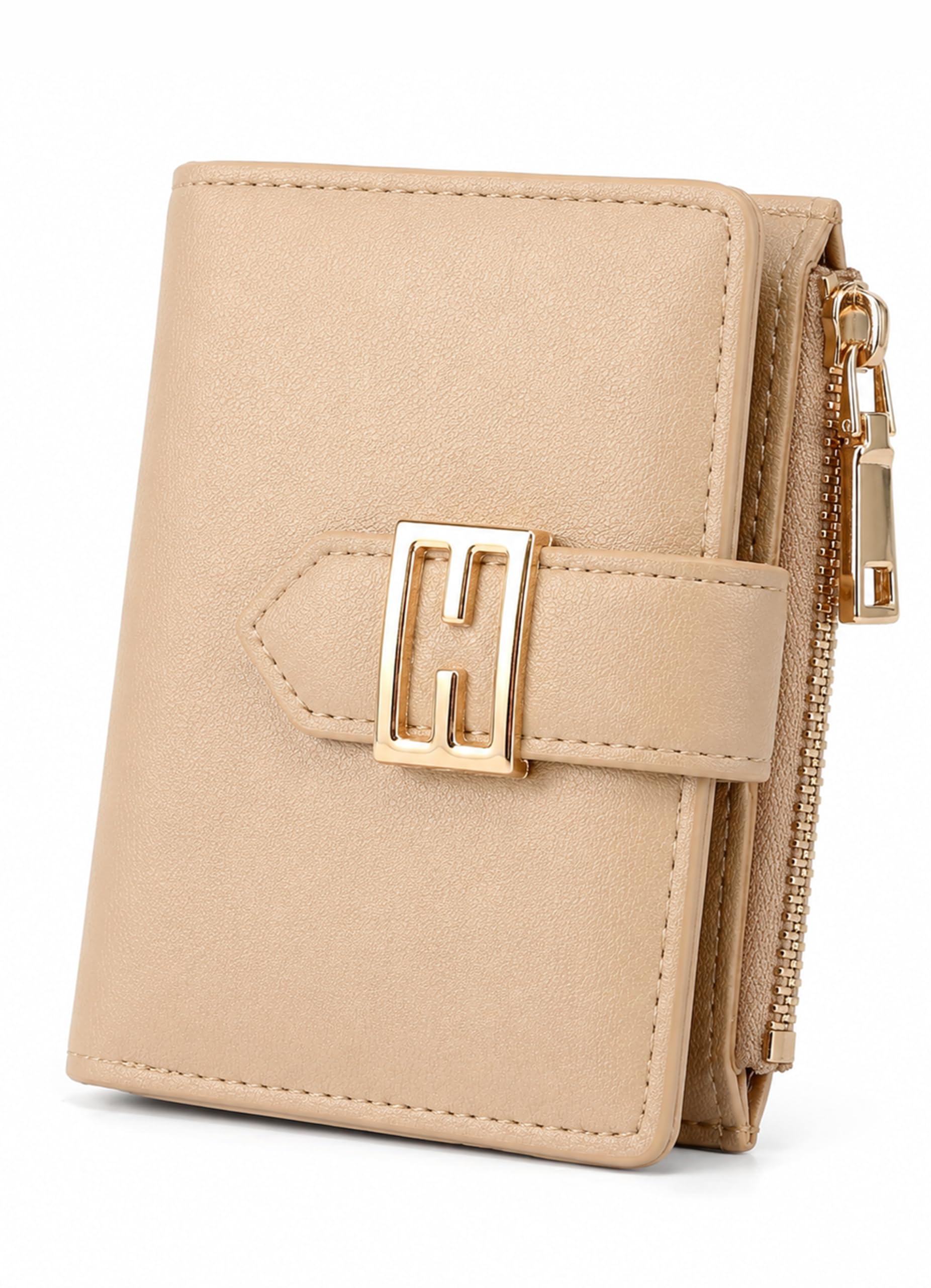 elios Women's Compact Bi-Fold Wallet with Zip Coin Pocket, 6 Card Slots-picture-35