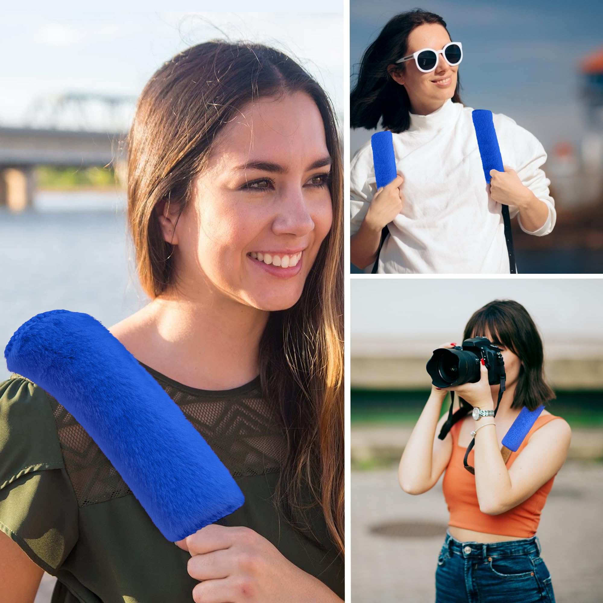 Imbottiture Cinture Sicurezza Auto In Finta Pelliccia - 2 Pezzi, Morbide, Rosa, Per Bambini E Adulti - Foto 10