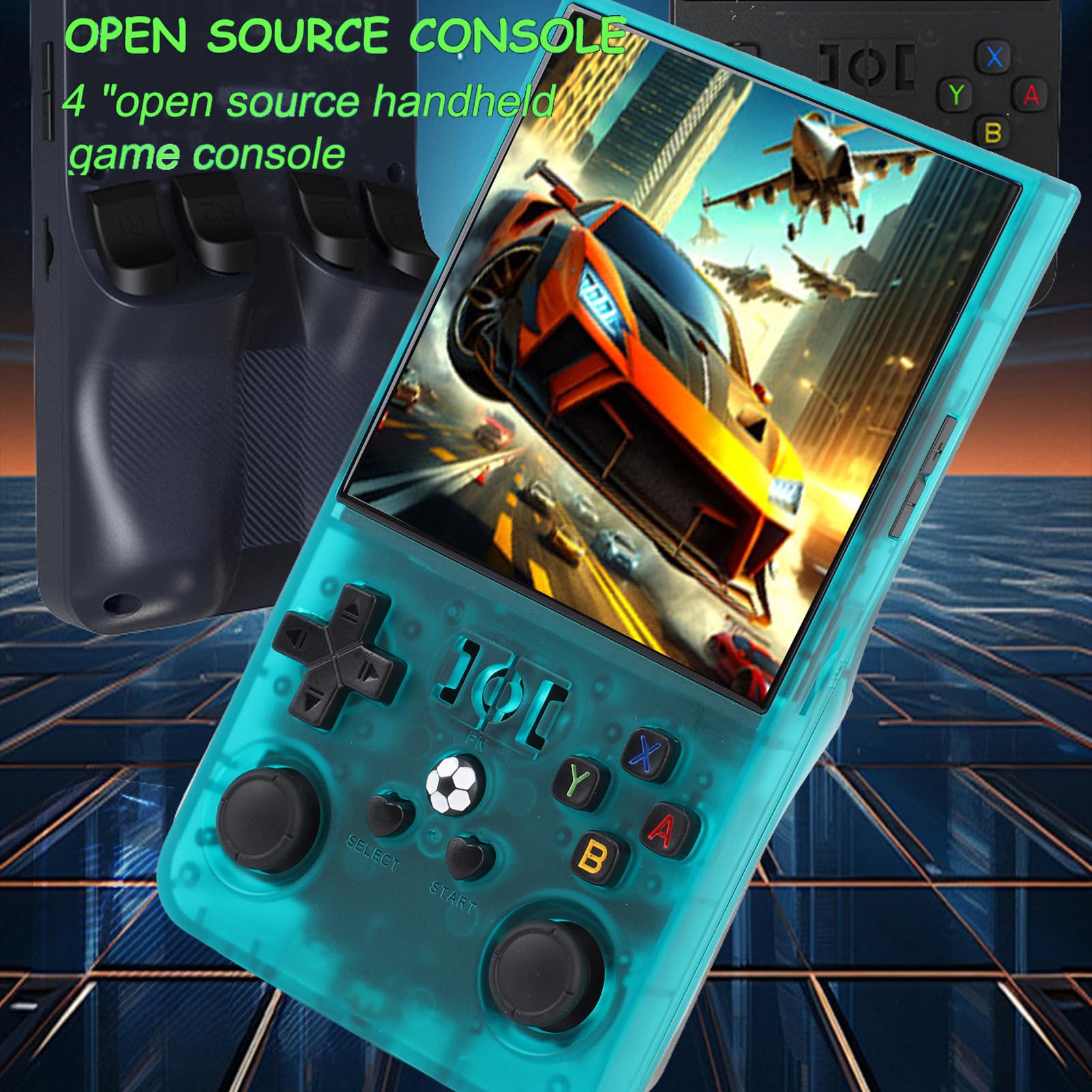 Yctze Console di Gioco retrò Portatile, Console di Gioco retrò con Schermo HD da 4,0 Pollici, di Emulazione di 60 Giochi con Batteria da 4000 MAh, Ideale per i Giocatori (Verde chiaro)