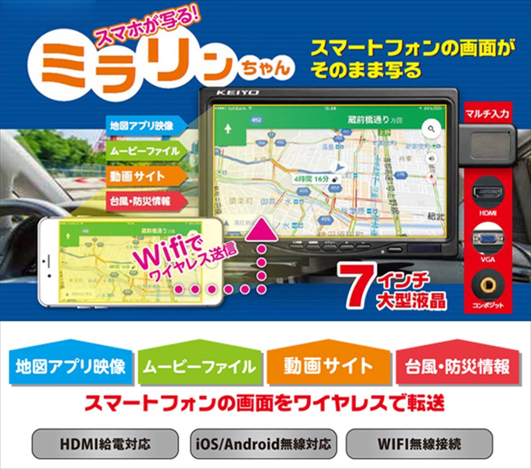 Amazon | 慶洋エンジニアリング(KEIYO) スマホの画像をワイヤレスで