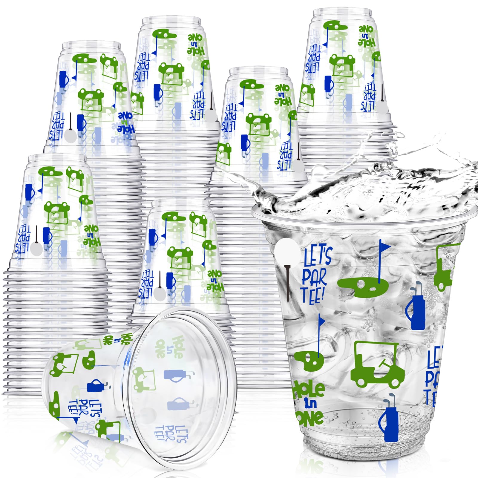 Qinyoung 50 Pcs Golf Party Cups Golf Themed Party Decorations