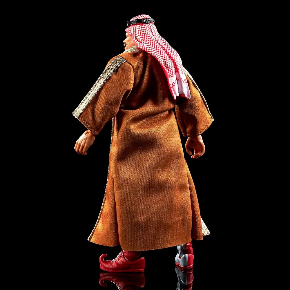 Mattel WWE Statuetta Articolata Iron Sheik – Collezione Elite Legend, Con Accessori E Tecnologia TrueFX (15 Cm)