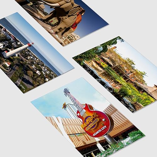 Miniatura 4 de Paquete de 20 postales de paisaje vintage de Estados Unidos de Nueva Jersey, postales de todo el mundo, tarjetas de felicitación para viajes del