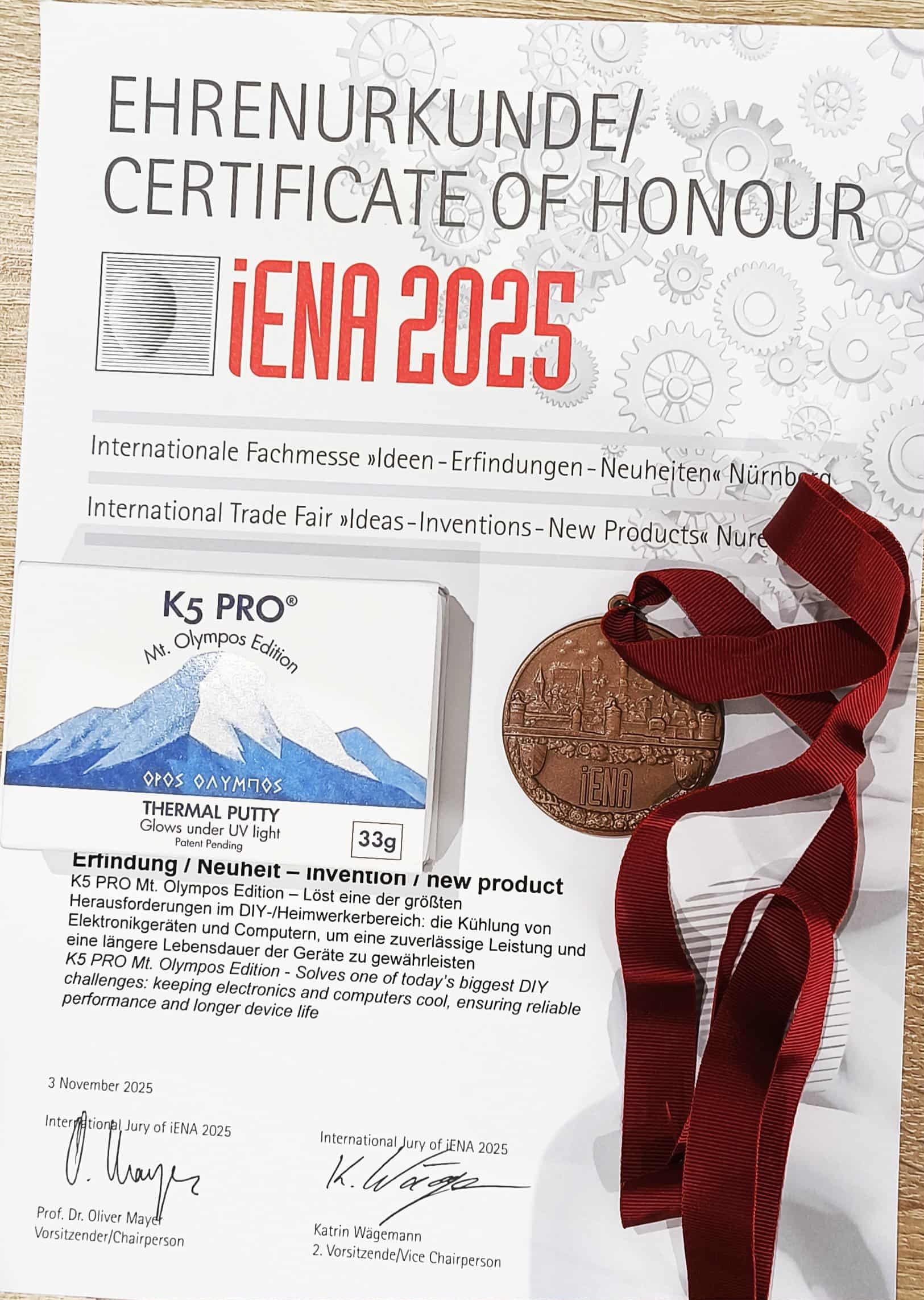 K5 PRO Mt. Olympos Edition UV‑Reactive 33g - Nuova versione 2025 di CSGR | >15 W/m·K | Ideale per GDDR6 e GDDR7 VRAM | Stucco termico non conduttivo