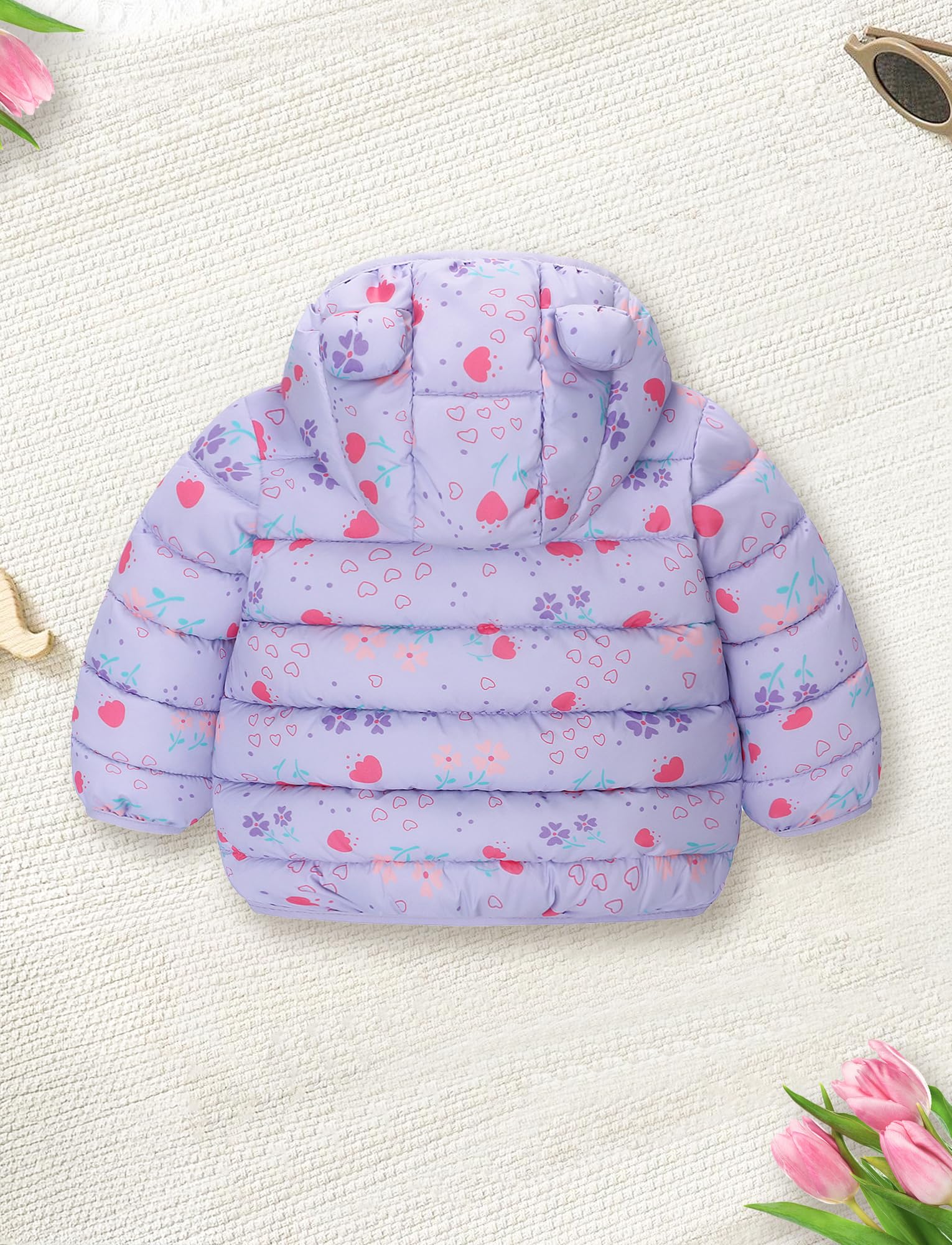 SEAUR Mode Doudoune Hiver Bébé Fille Manteau à Capuche Hiver Veste Léger Bébé Blouson Chaud d'Extérieur Vêtements