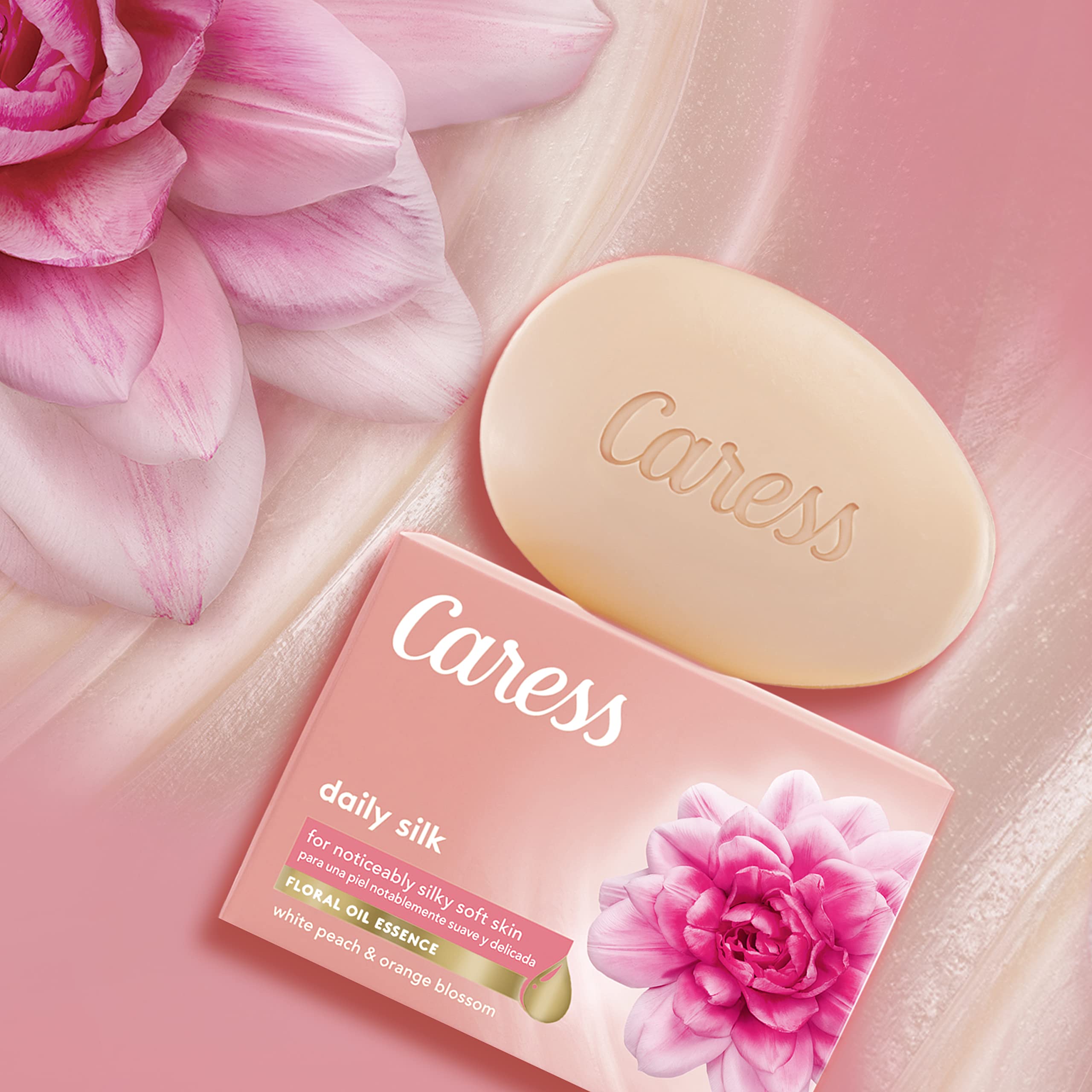Caress Beauty Bar, codzienny jedwab 113 g, 6 batonów