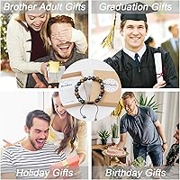 Vista 81 de Sereney Christmas Gifts for Him Son Boys Bonus Dad Father Men Boyfriend Grandson Friend as Triple Protection ID Bracelets Birthday Gifts for 9 10 11