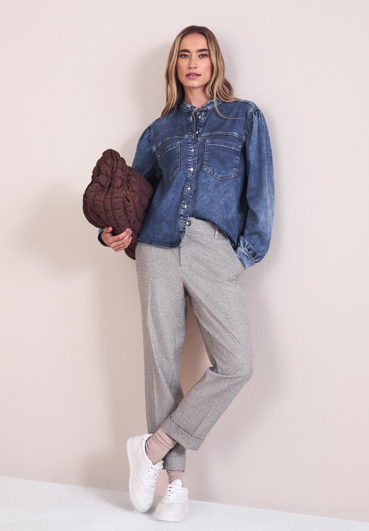 Street One Damen Damen Bluse mit Brusttaschen Bluse mit Brusttaschen (1er Pack)
