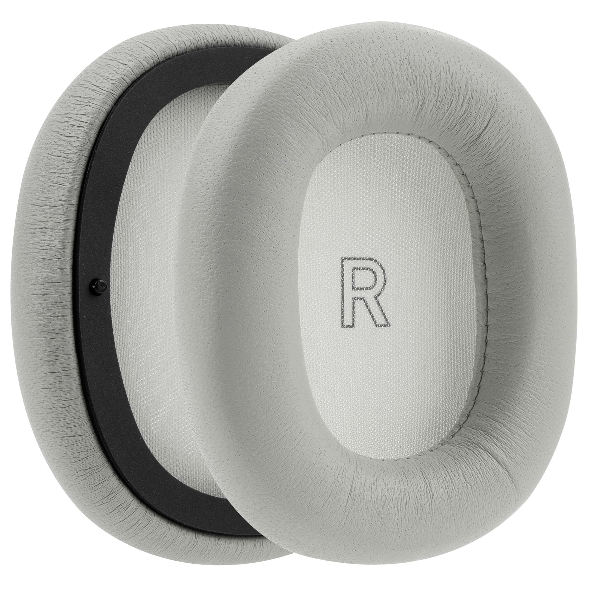 Geekria Elite - Cuscinetti auricolari di ricambio in pelle di pecora per cuffie Bang & Olufsen Beoplay H95, parti di riparazione (grigio)