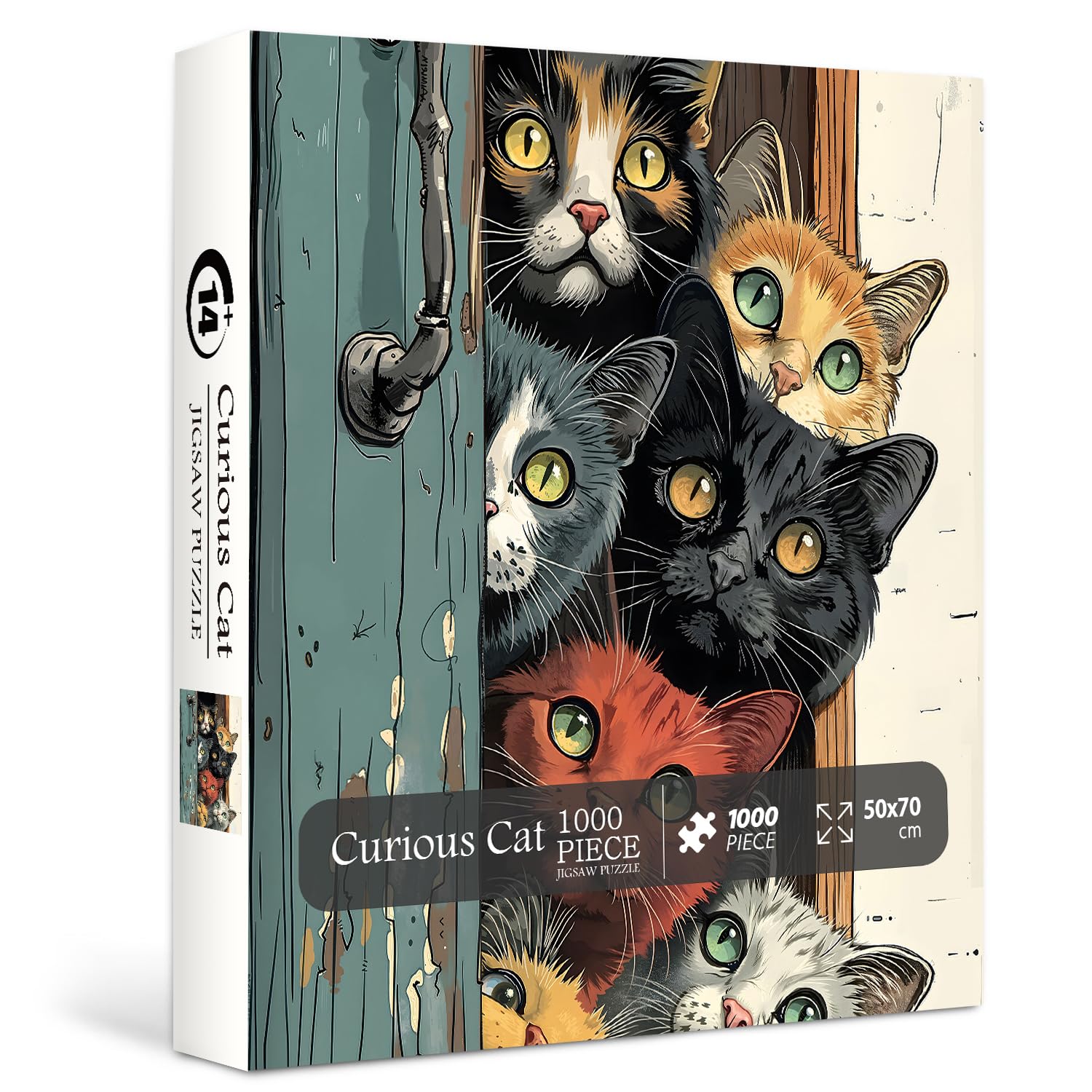 Amazon.com: Cat Puzzles for Adults 1000 Pieces, Colorful Cats