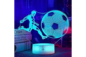 Fullosun 3D Soccer Night Light: Illuminate Kids' Dreams with Optical Illusion Magic