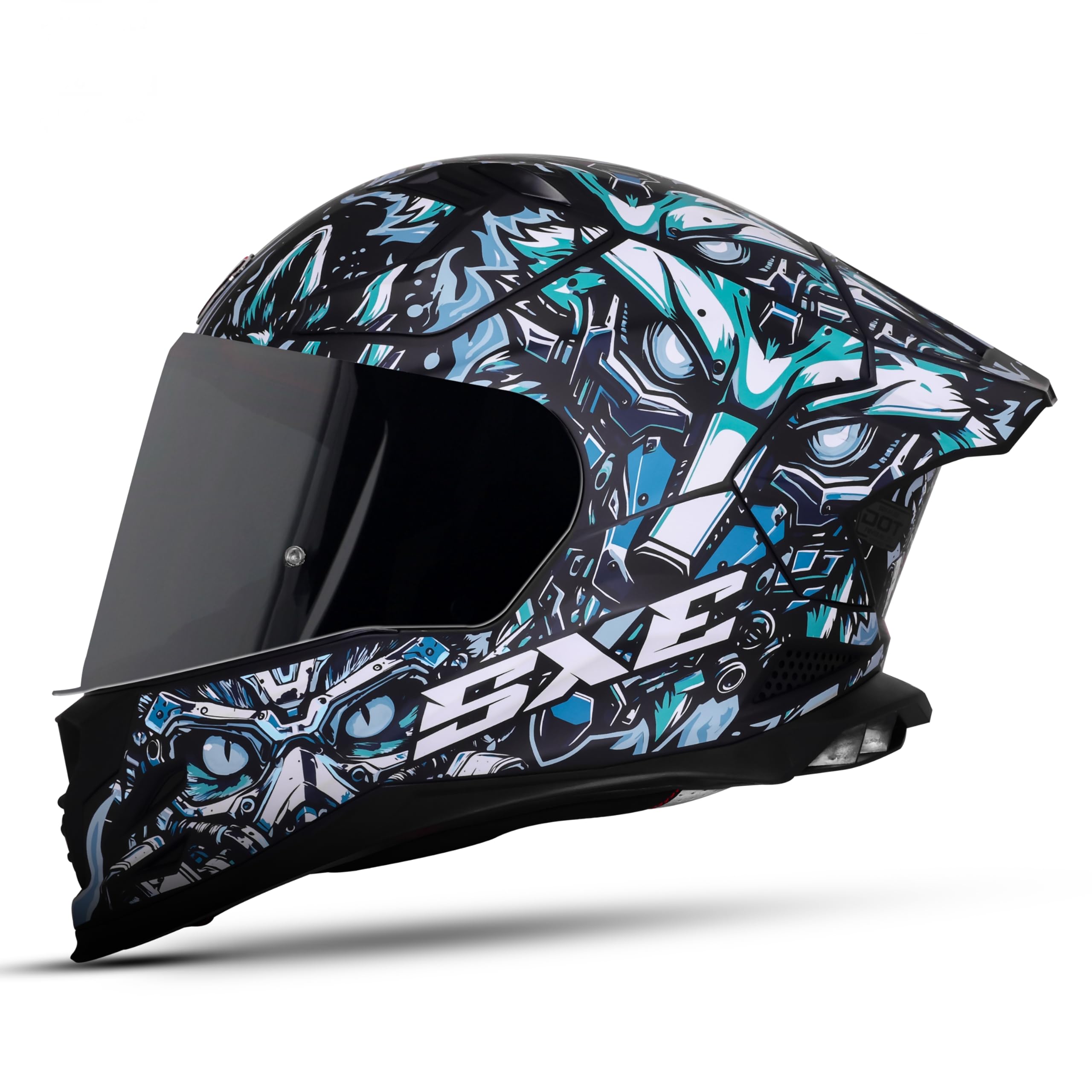 B ＋COM SX1 Steelbird SBH-61 SXE X1 ISI and Dot Certified Full Face Helmet for