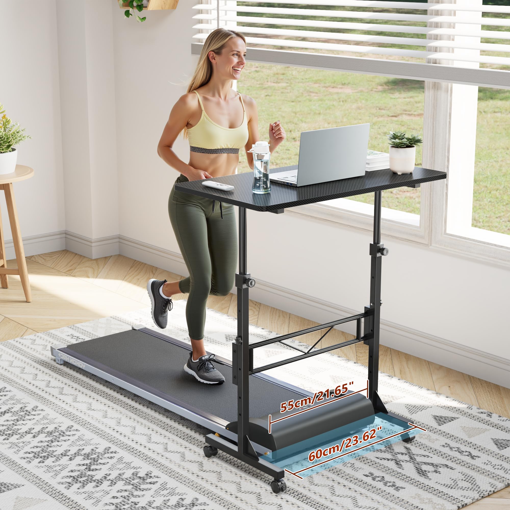 HOMIDEC Höhenverstellbarer Tisch Stehpult für Walking Pad
