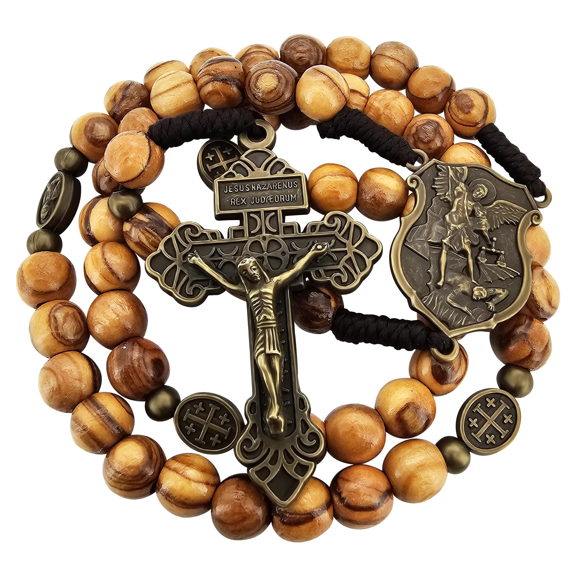 【お盆限定】 Amavel Sacred Heart Rosary JSK Amazon.com: Archangel Saint Michael Olive Wood Prayer Beads