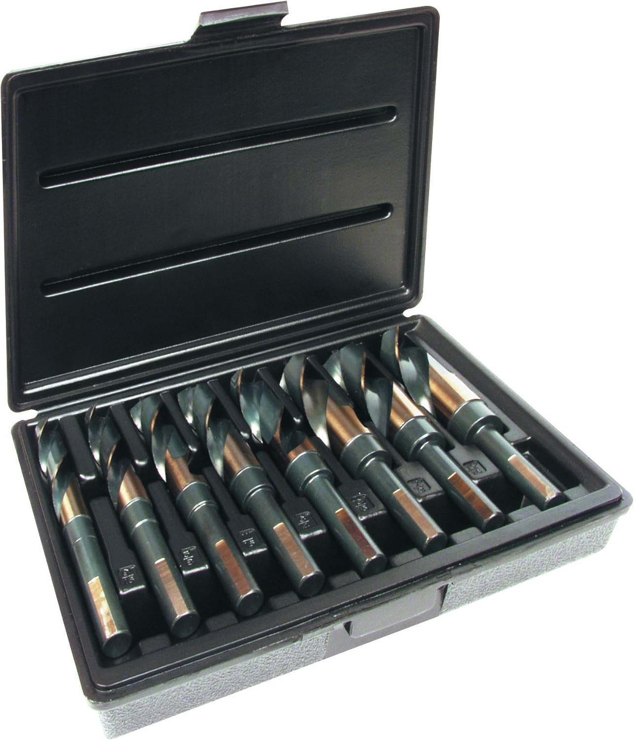 Triumph Twist Drill Co. 090595 T98FHD Size Ranger 9/16-Inch-1-Inch by 16ths High Speed Steel Drill Set, Black and Bronze Oxide Coated, 1-Pack