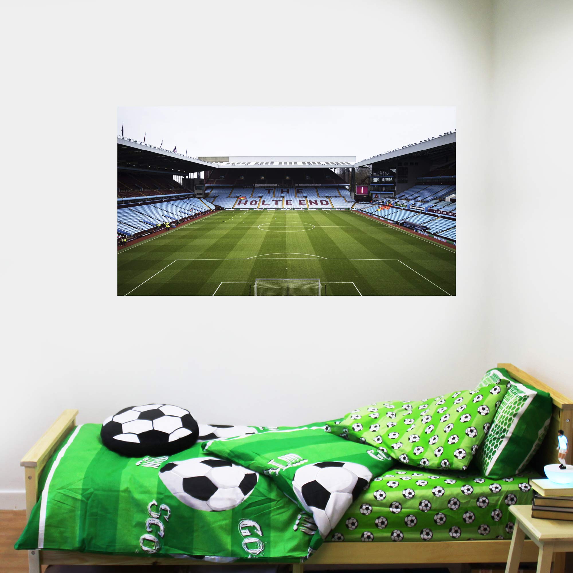 Beautiful Game Aston Villa Football Club Stadium Wall Sticker (90cm width x 50cm height)