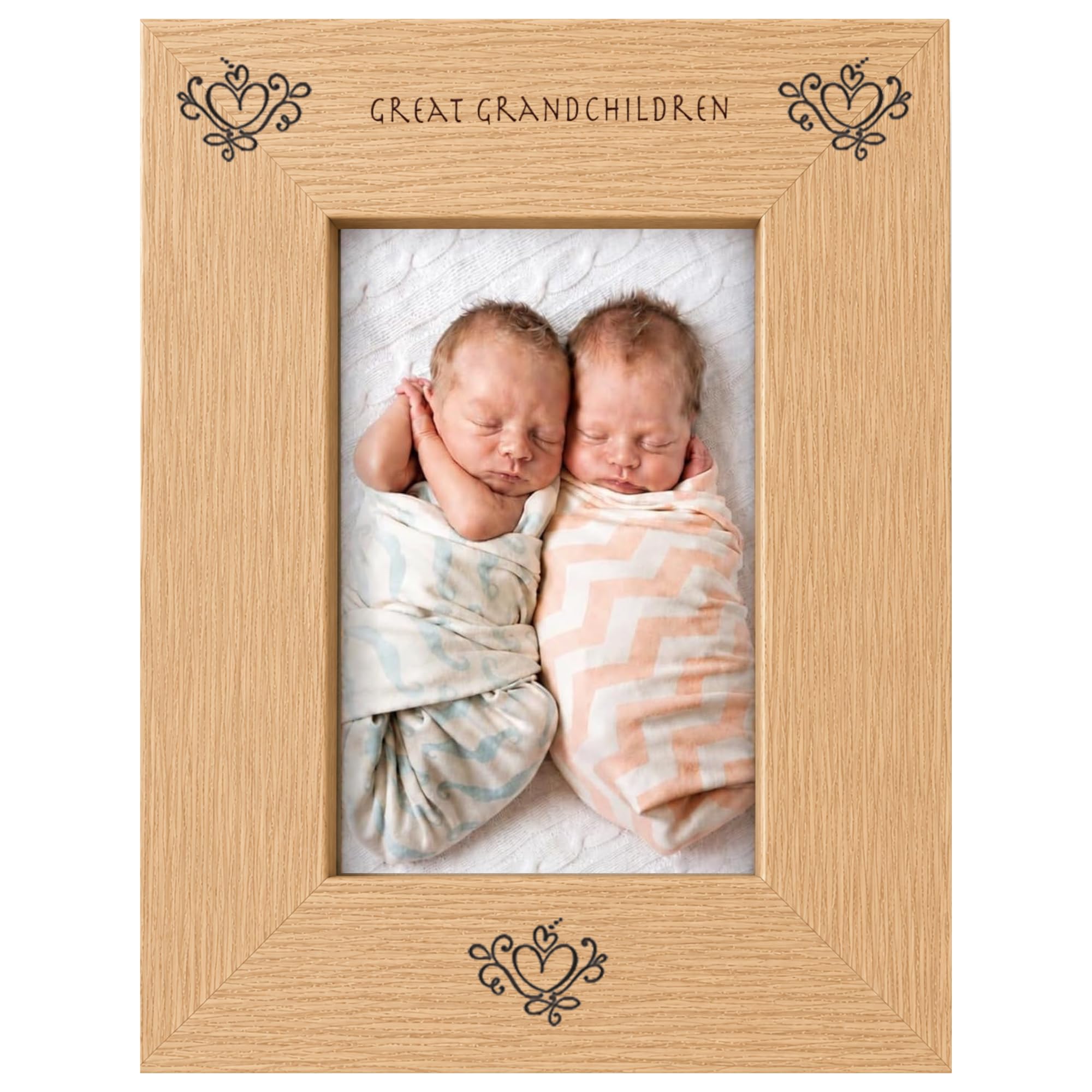 Great Grandchildren 6x4 Oak Effect Photo Picture Frame Keepsake Gift Idea