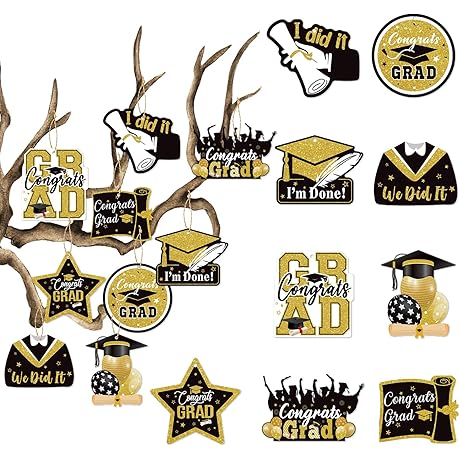 Graduation 2024 Party-Decorations 27pcs Mini Diploma Scroll Crafts Tags