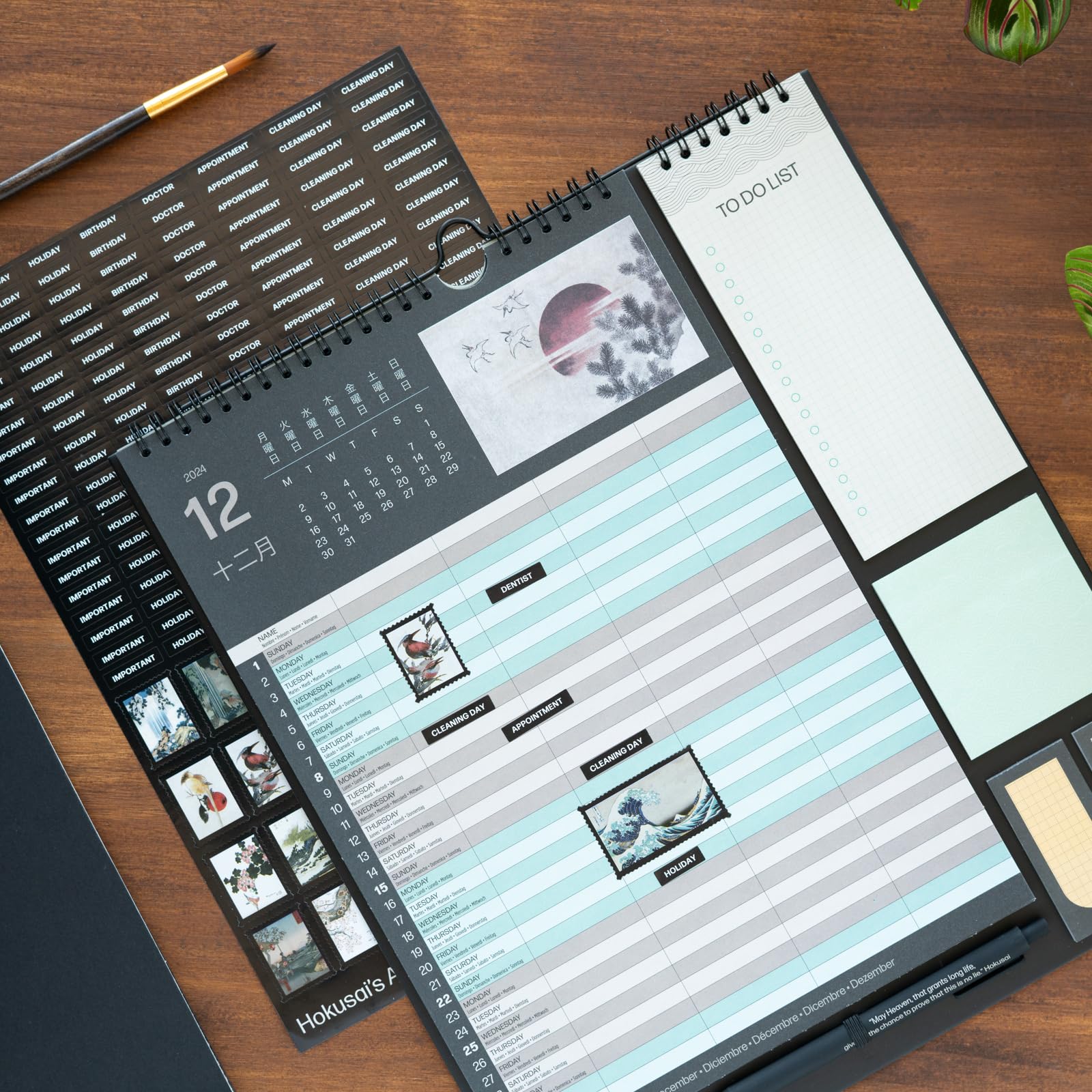 Calendario Famiglia 2025 Alice Nel Paese Delle Meraviglie | Planner Da Muro 16 Mesi | Con To-Do List, Stickers E Penna - Foto 2