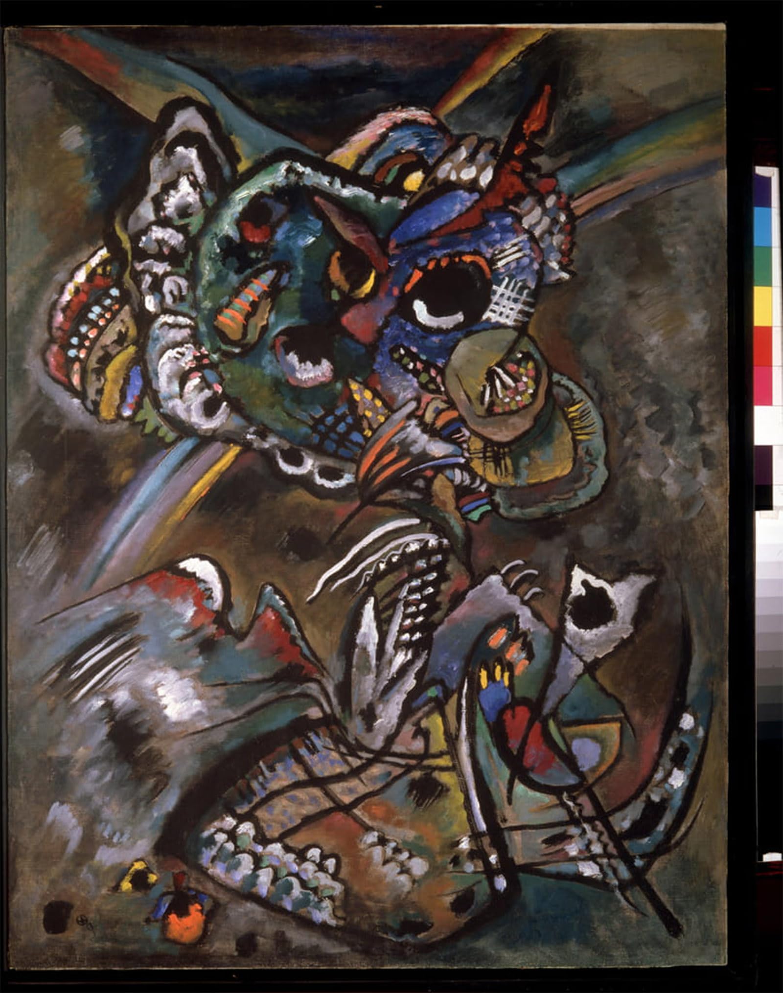 ARTXLXXBN Famous Print Painting Colorful Art Print Crepuscule Dusk Painting by Wassily Kandinsky Canvas Art Decorations for Home Decor 60x90cm