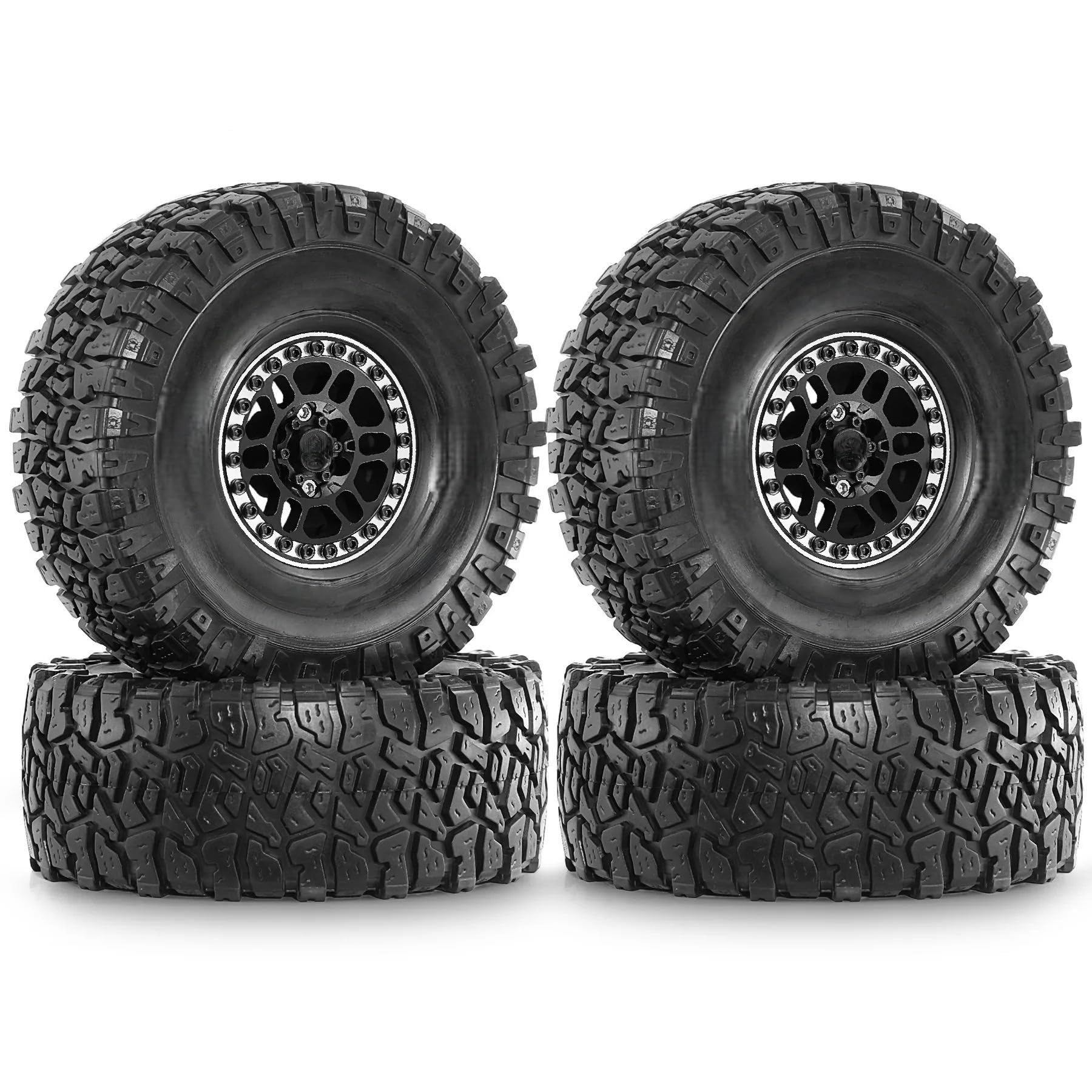 1.9 Set Di Pneumatici E Mozzi Ruota Emperor In Alluminio Gomma Per TRX4 Per SCX10 90046 1/10 RC Car Upgrade Parts Ricambi RC