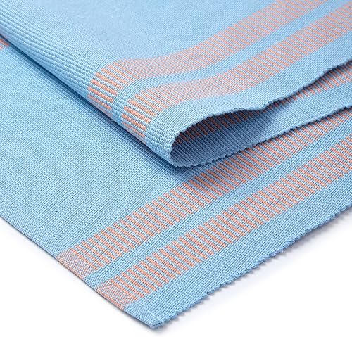 Vista 122 de Encasa XO Camino de mesa de comedor de 13 x 98 pulgadas Algodón acanalado fino teñido con hilo Rojo sólido para mesa de comedor, decoración