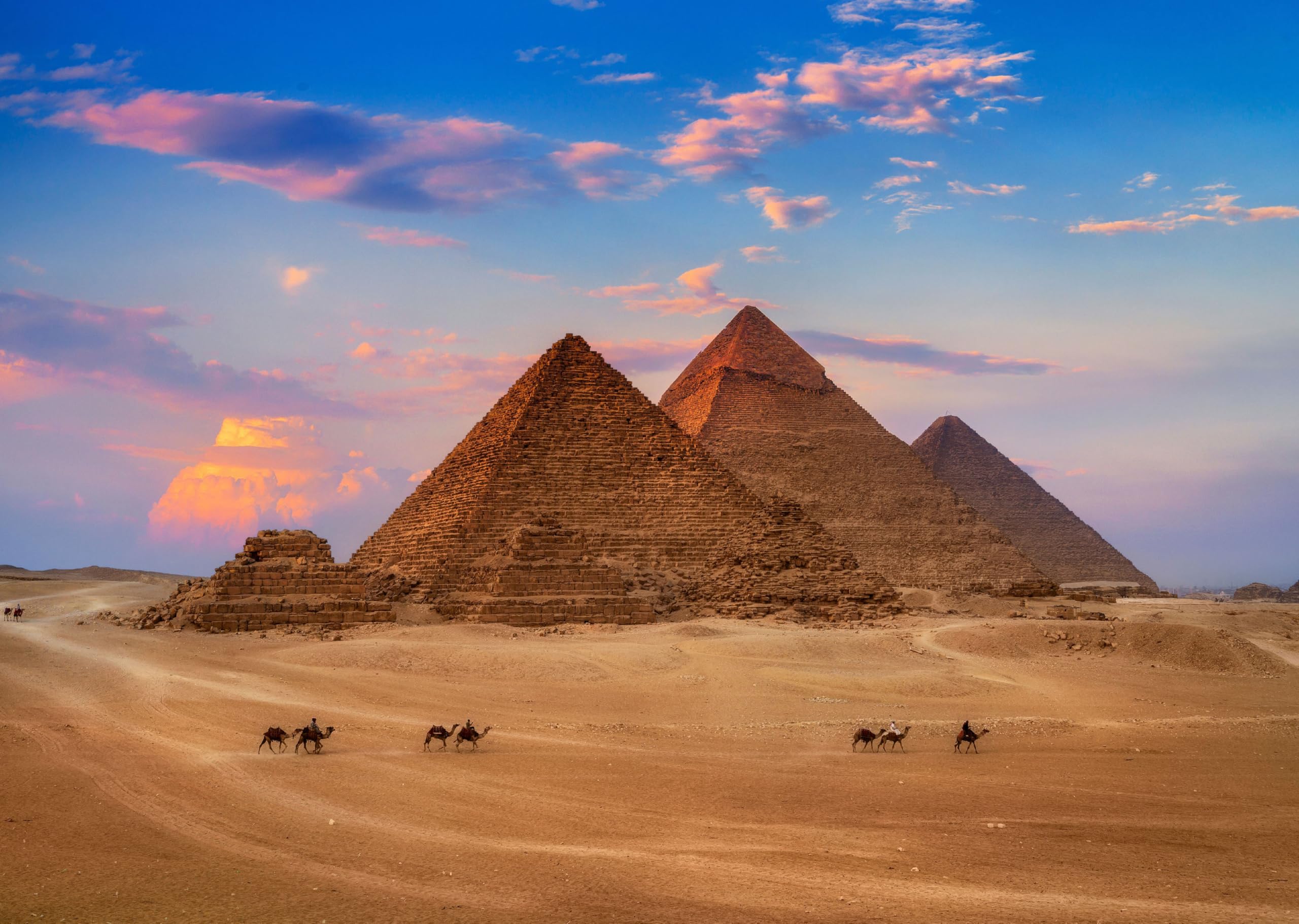 Adult Puzzle 1000 Pieces The Great Pyramids 70 x 50 cm Puzzles for Adults Educational Game Challenge Toys 1000 Pieces Puzzles for Adults Children