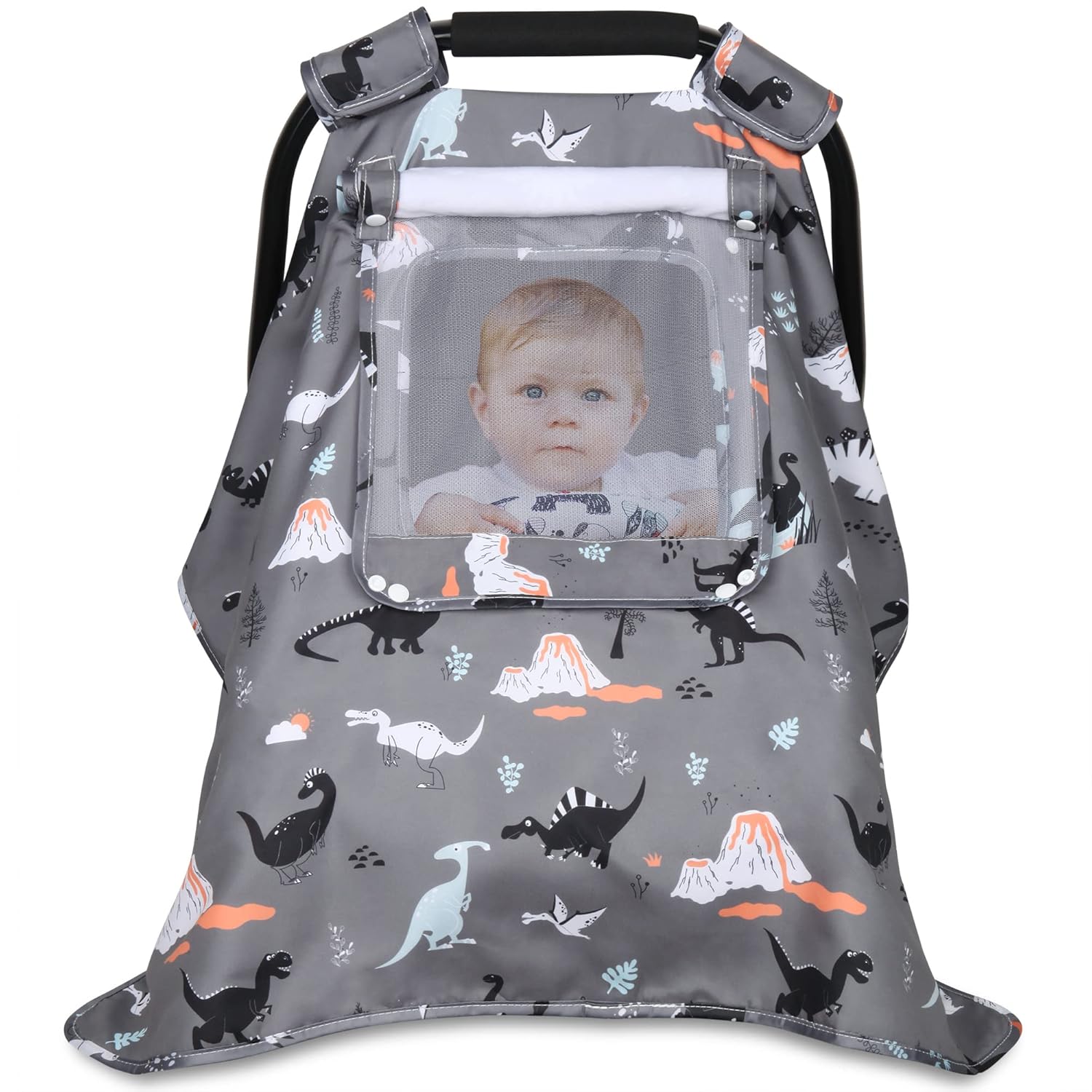 Car Seat Covers for Babies, Car Seat Canopy with Mesh