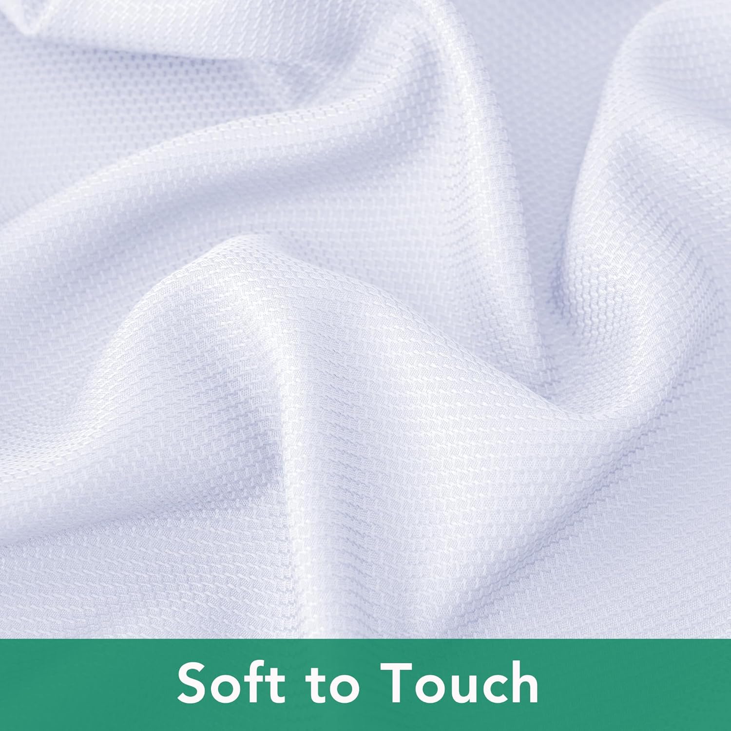 Biscaynebay Textured Fabric Round Tablecloths 90", White Water Resistant Table Cloths Circle Folding Table Covers Linen for Dining, Kitchen, Wedding and Parties etc. - Image 8