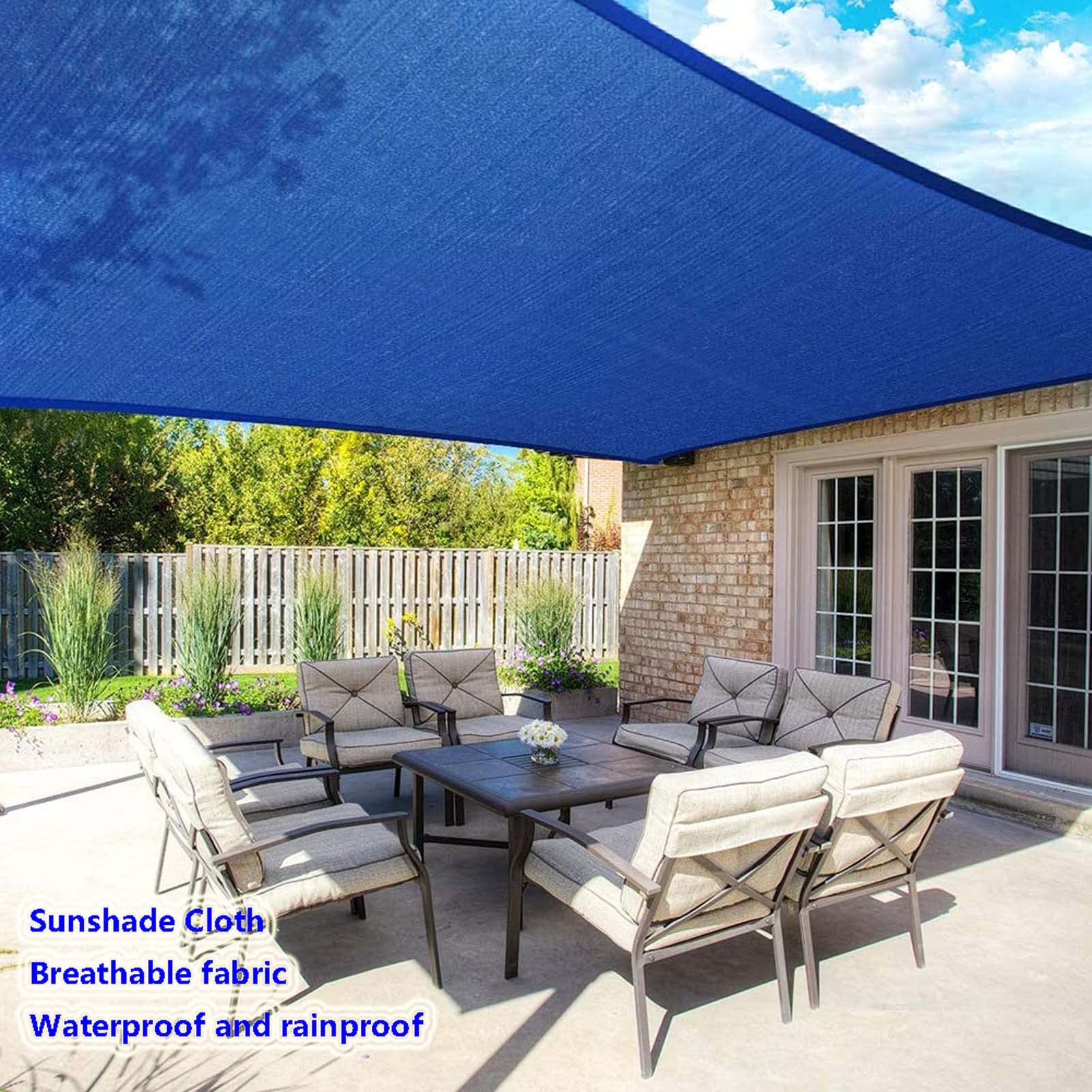 Amazon.com: Rectangle Sun Shade Sail 7x7ft, Sun Shade Sails Canopy