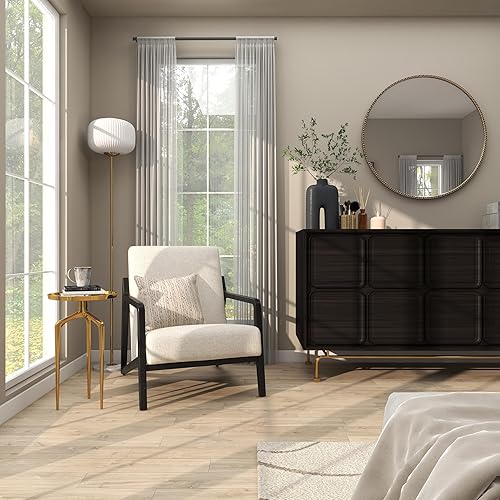 Miniatura 35 de Deco 79 Mesa auxiliar de metal de aluminio inspirada en la bandeja superior con 3 patas de trípode, mesa auxiliar de 16 x 16 x 25 pulgadas, color