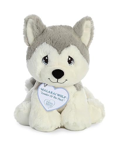 Aurora® Adorable Precious Moments™ Malakai Wolf Stuffed Animal - Heartwarming